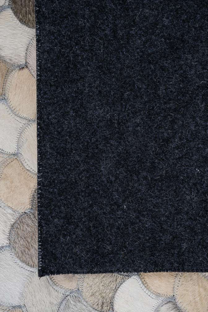 5' x 7' 10 Cowhide Leather Rug