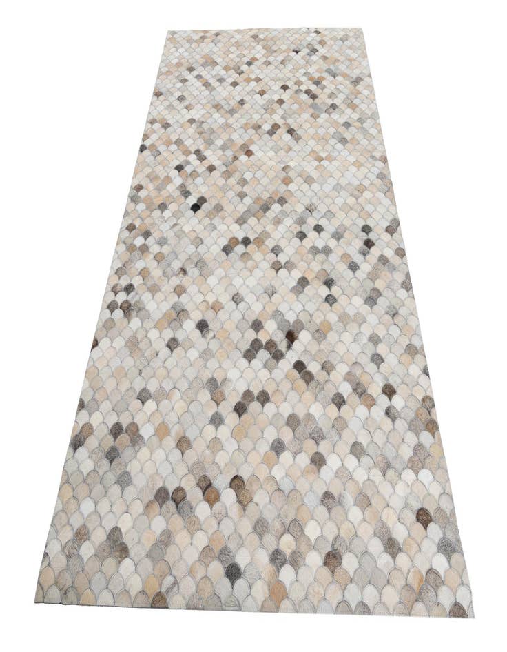 Detail image of 5' x 7' 10 Cowhide Leather Rug