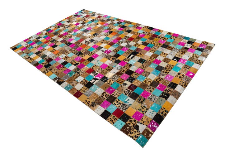 Detail image of 5' x 8' Cowhide Leather Rug