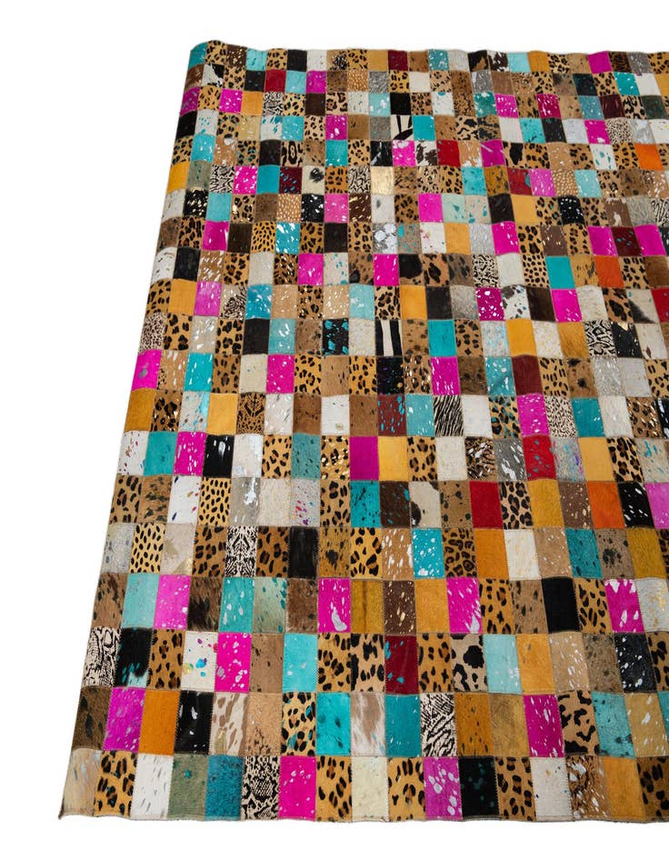 Detail image of 5' x 8' Cowhide Leather Rug