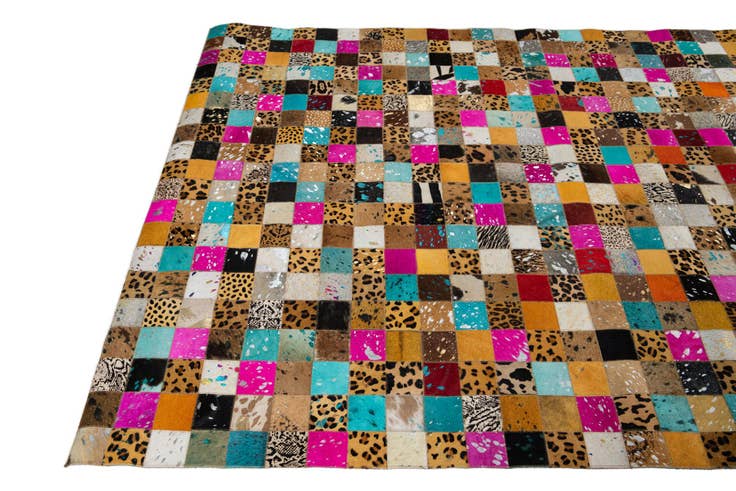 Detail image of 5' x 8' Cowhide Leather Rug