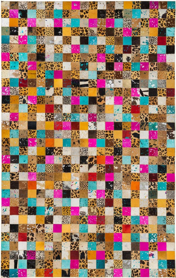 Detail image of 5' x 8' Cowhide Leather Rug