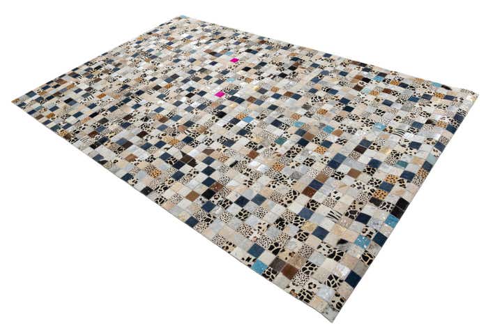 150cm x 245cm Cowhide Leather Teppich