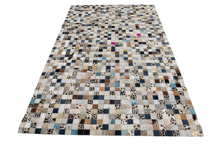 150cm x 245cm Cowhide Leather Teppich