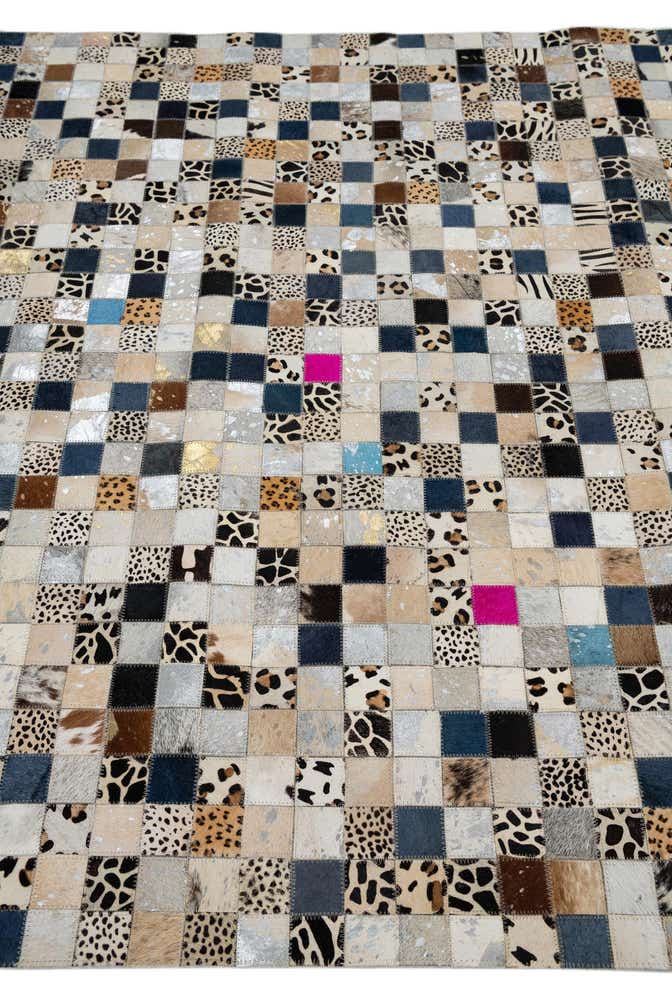 150cm x 245cm Cowhide Leather Teppich