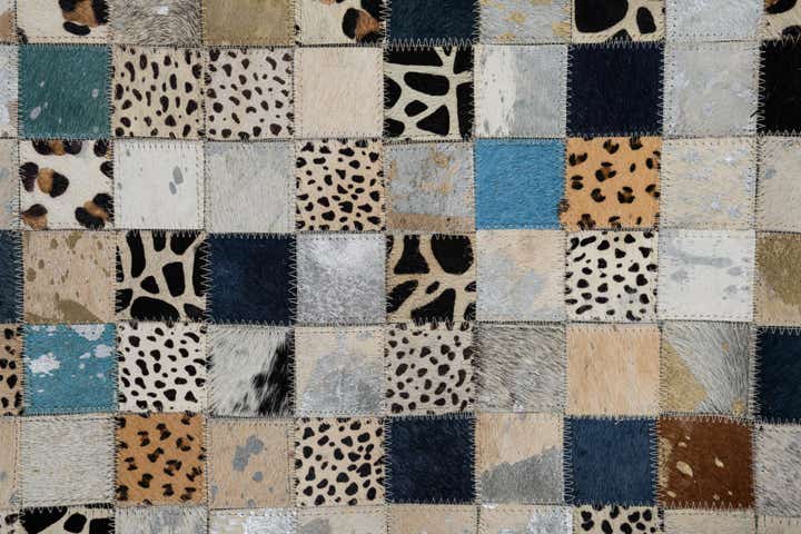 150cm x 245cm Cowhide Leather Teppich