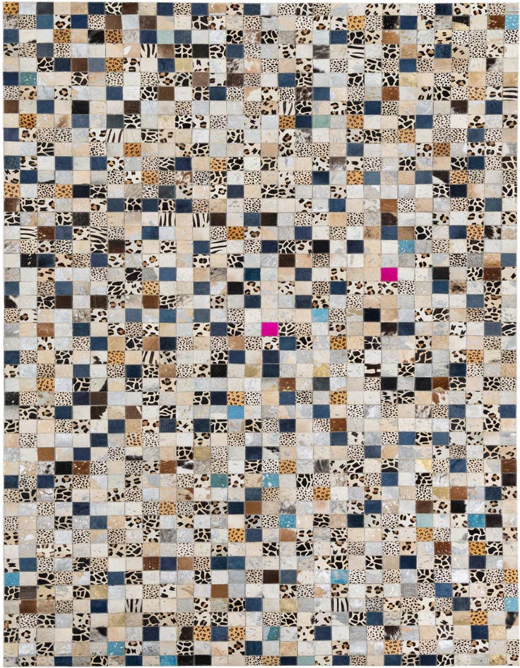 Detail image of 5' x 8' Cowhide Leather Rug