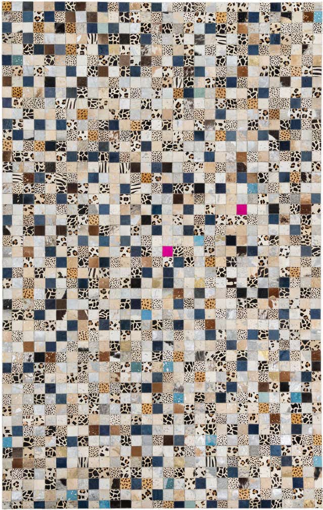 150cm x 245cm Cowhide Leather Teppich