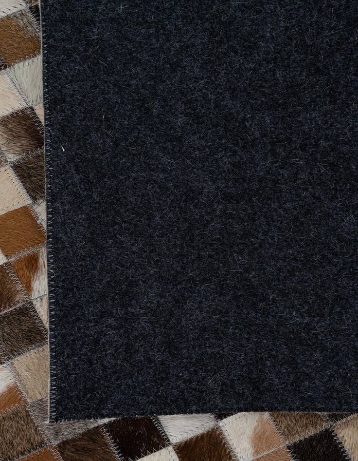 Detail image of 5' 1 x 7' 10 Cowhide Leather Rug