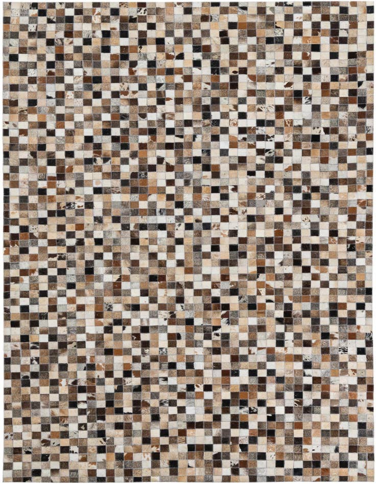 Detail image of 5' 1 x 7' 10 Cowhide Leather Rug
