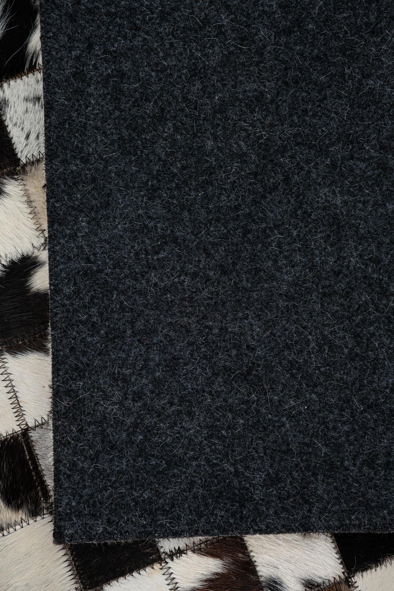 5' x 8' Cowhide Leather Rug