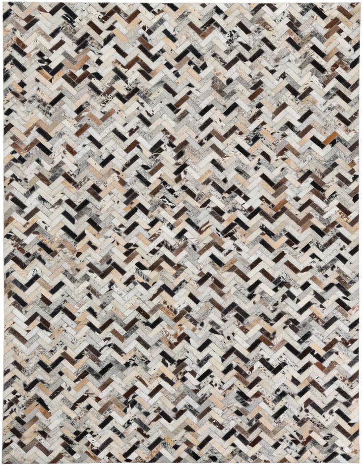 Detail image of 5' x 7' 7 Cowhide Leather Rug