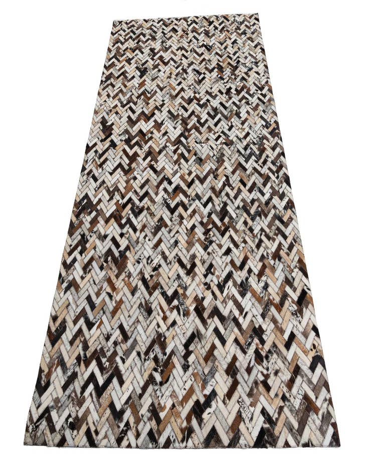 Detail image of 5' x 7' 10 Cowhide Leather Rug