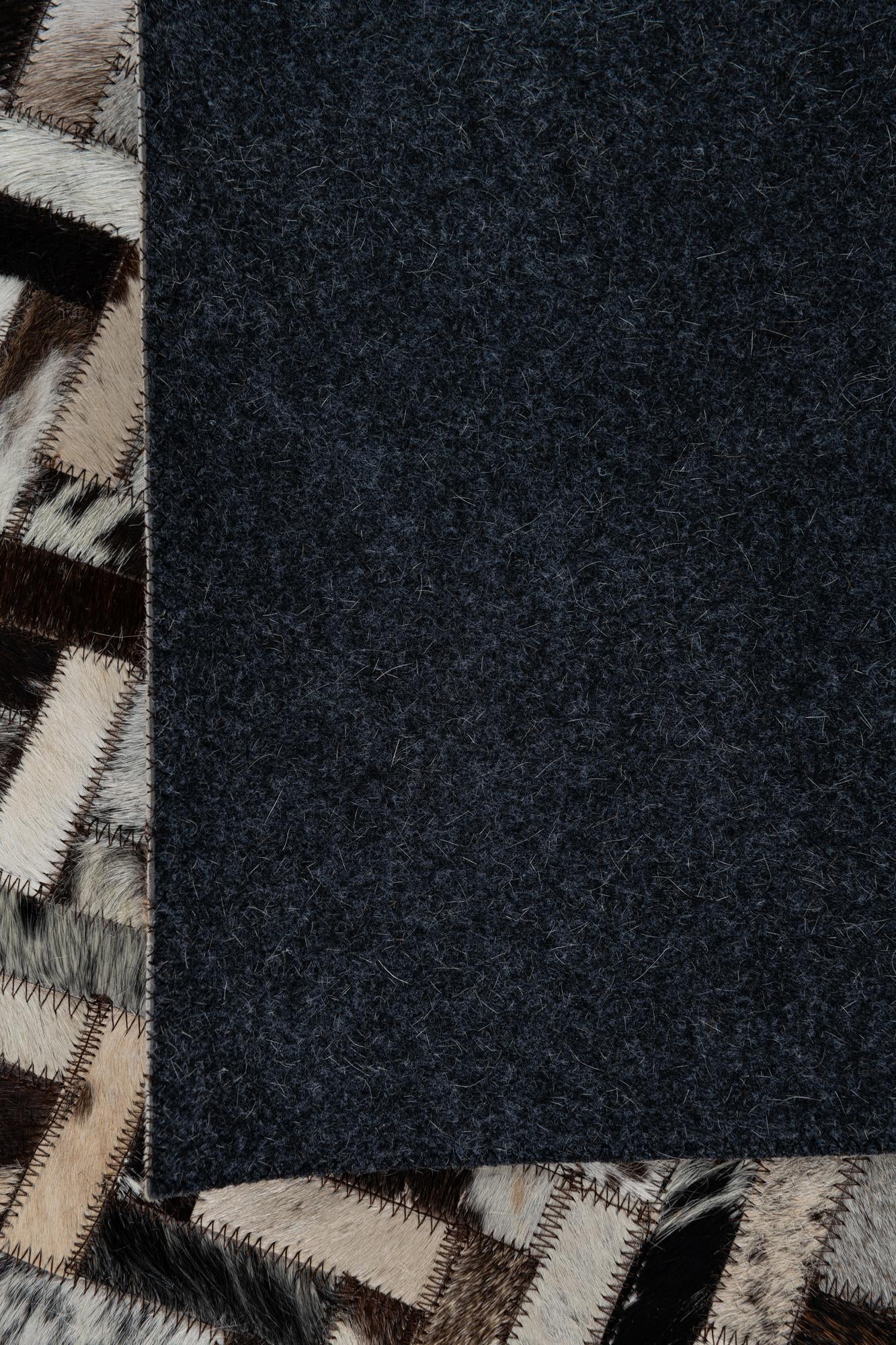 5' x 7' 10 Cowhide Leather Rug