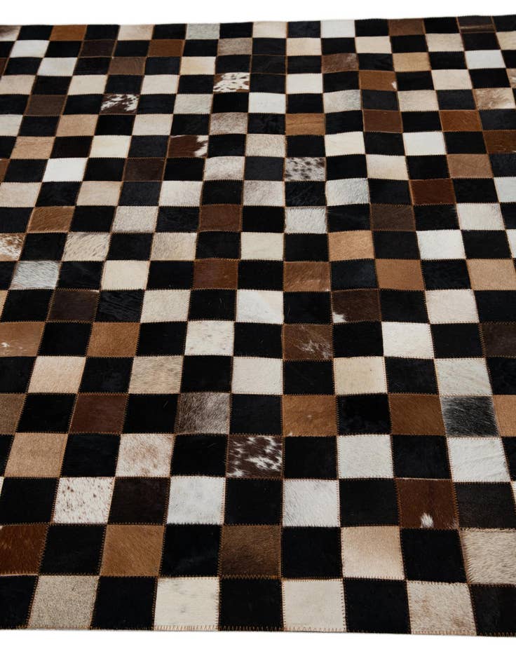 Detail image of 5' x 8' Cowhide Leather Rug