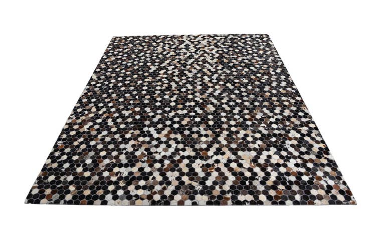 Detail image of 8' x 9' 10 Cowhide Leather Rug