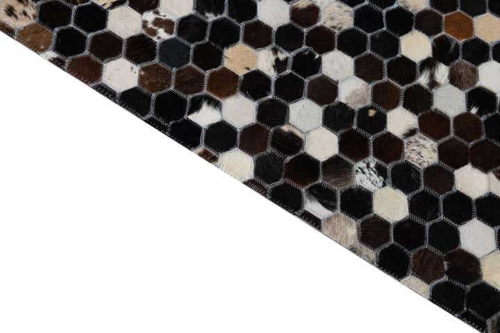 8' x 9' 10 Cowhide Leather Rug