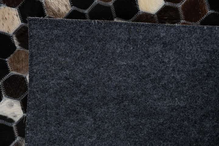 8' x 9' 10 Cowhide Leather Rug