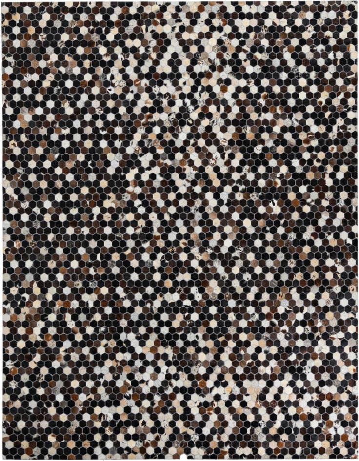 Detail image of 8' x 9' 10 Cowhide Leather Rug