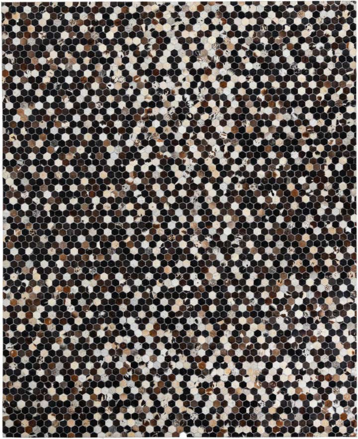 8' x 9' 10 Cowhide Leather Rug