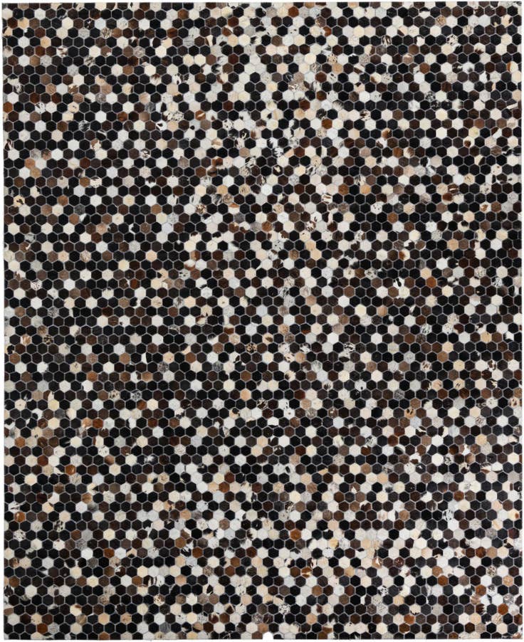 Detail image of 8' x 9' 10 Cowhide Leather Rug