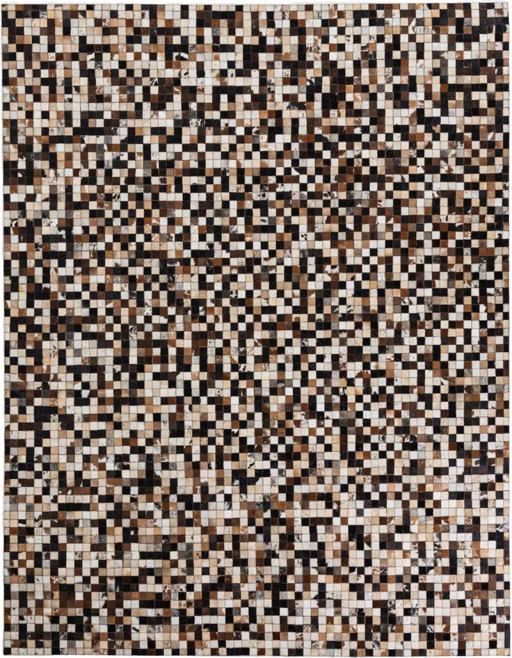 Detail image of 8' 1 x 10' Cowhide Leather Rug