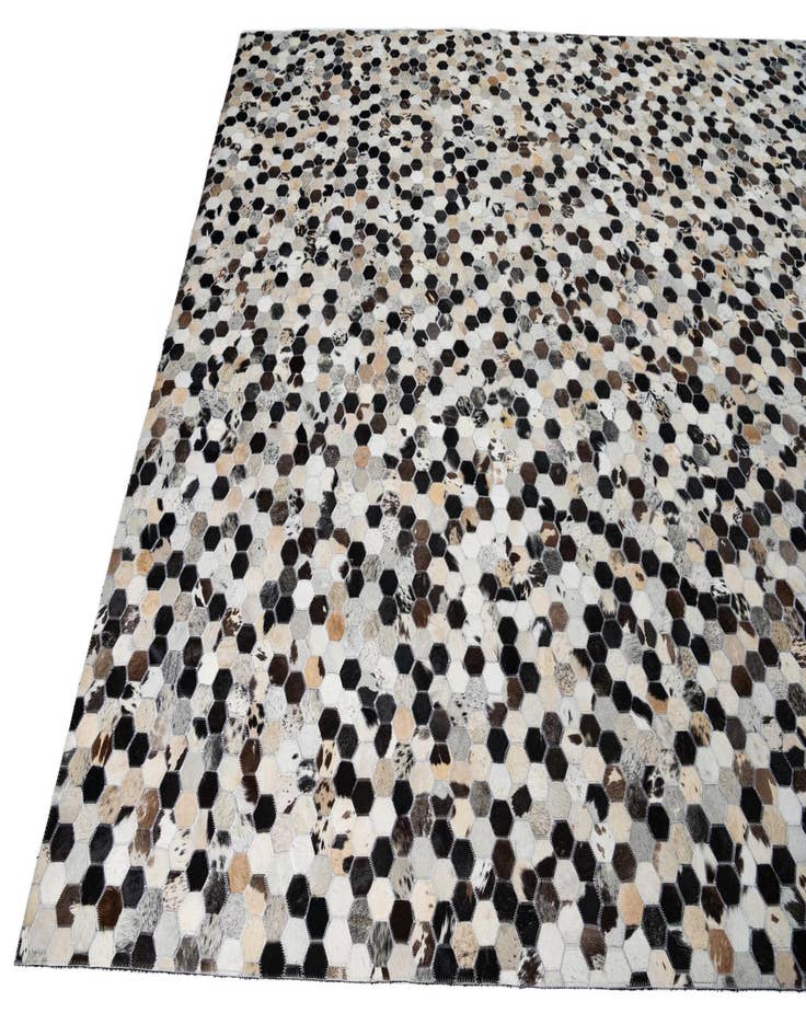 Detail image of 8' x 10' Cowhide Leather Rug