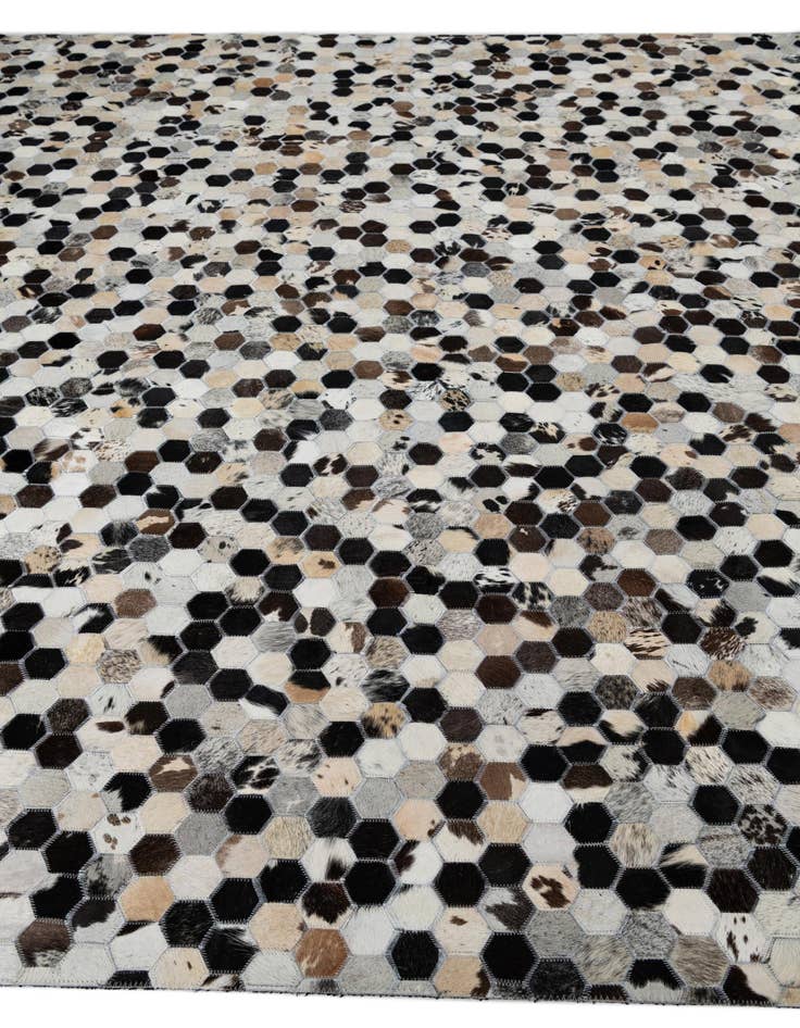 Detail image of 8' x 10' Cowhide Leather Rug