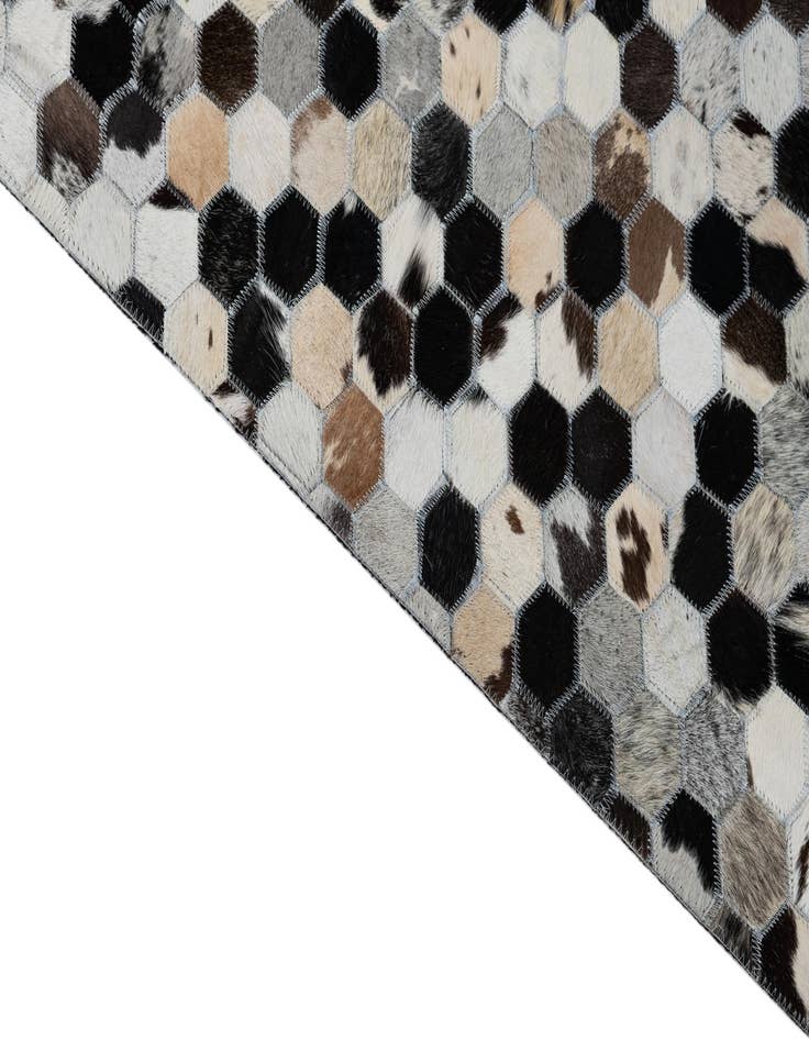 Detail image of 8' x 10' Cowhide Leather Rug