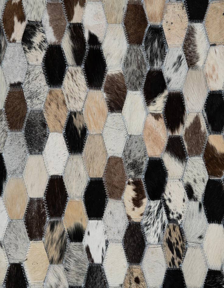 Detail image of 8' x 10' Cowhide Leather Rug