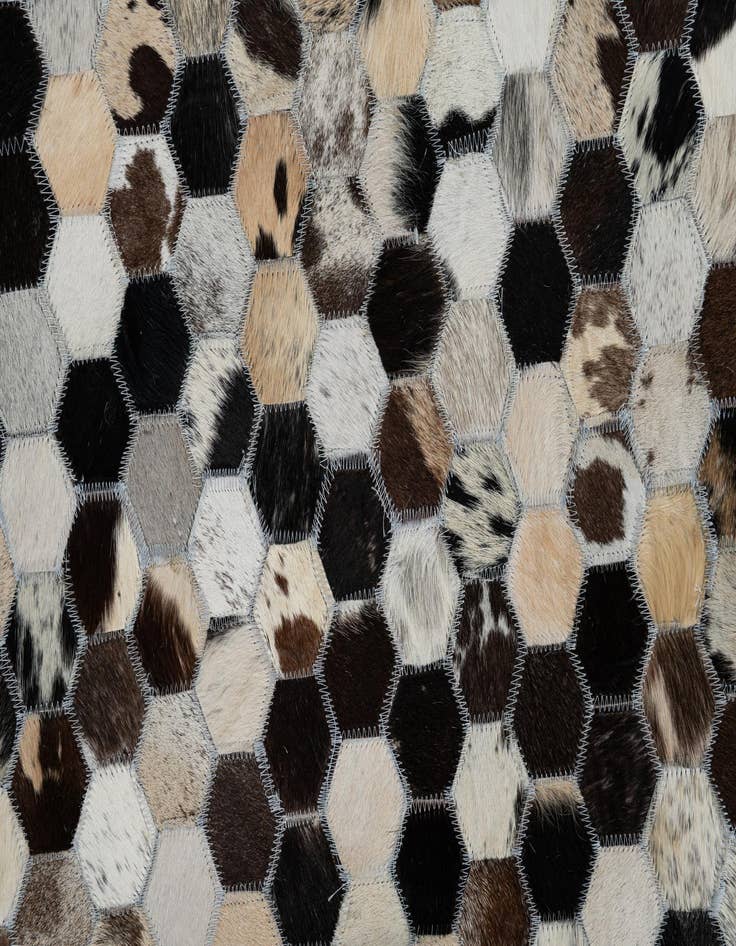 Detail image of 8' x 10' Cowhide Leather Rug