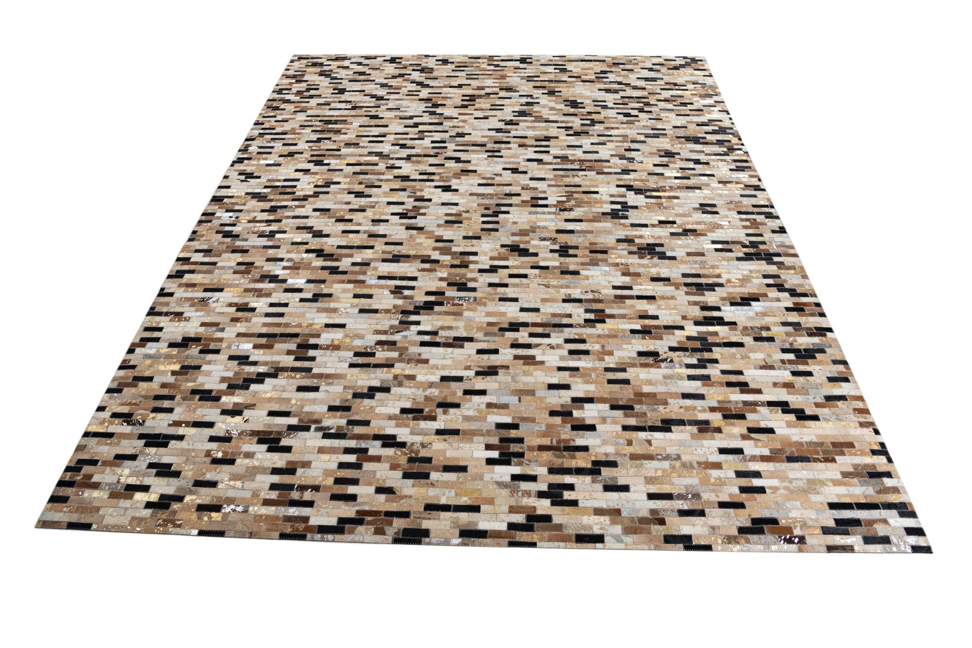 8' x 10' Cowhide Leather Rug