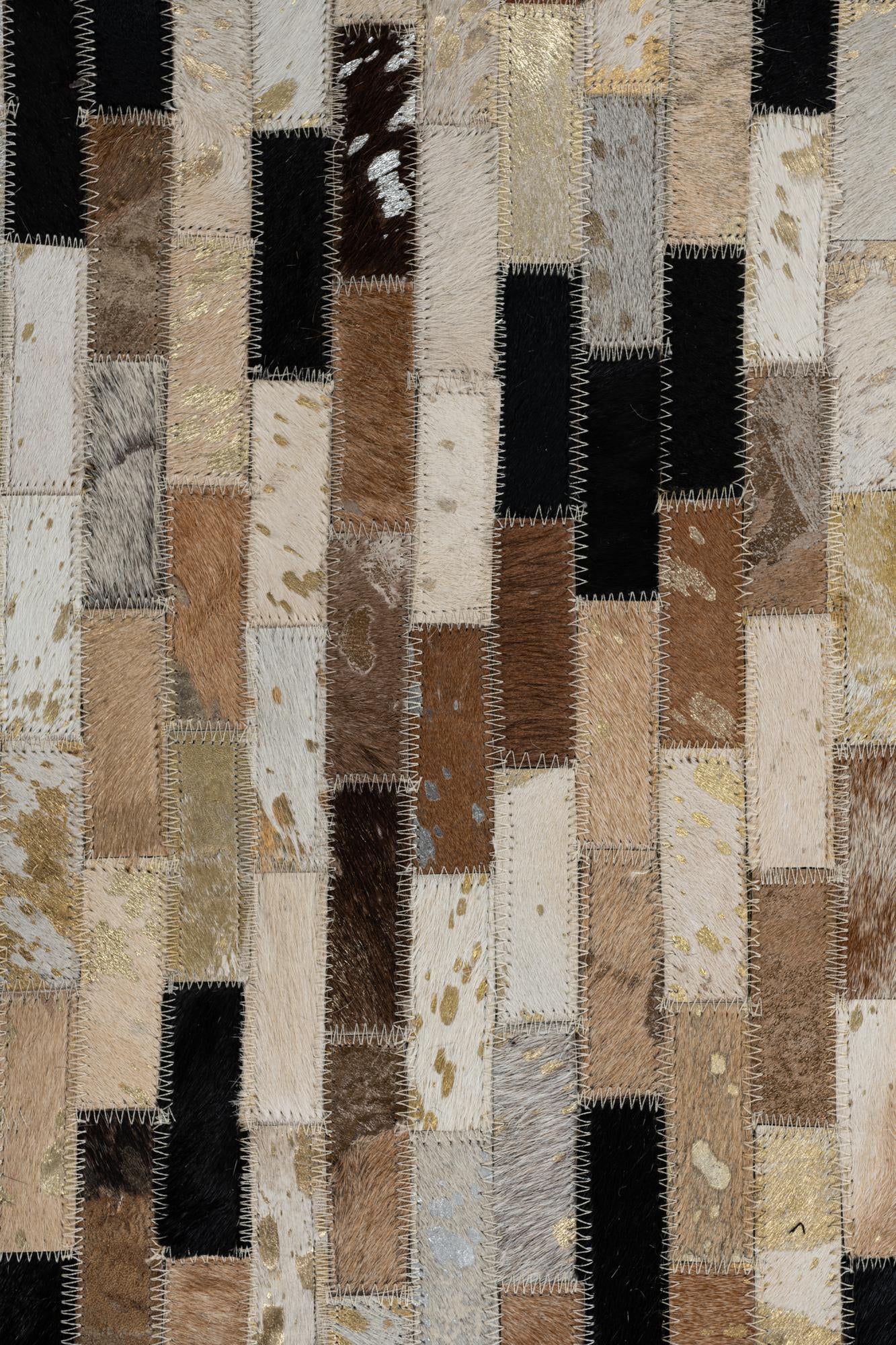 8' x 10' Cowhide Leather Rug