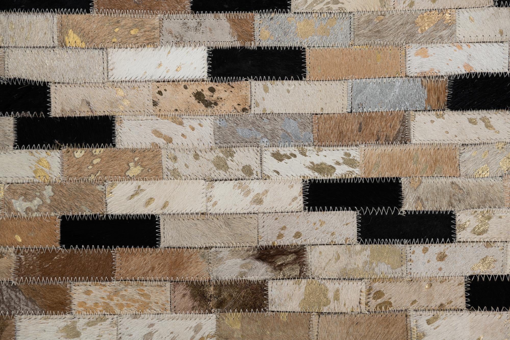 8' x 10' Cowhide Leather Rug