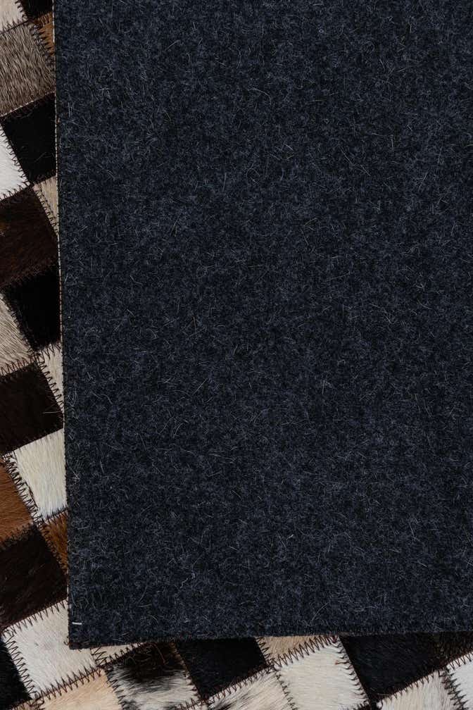 8' 1 x 9' 10 Cowhide Leather Rug