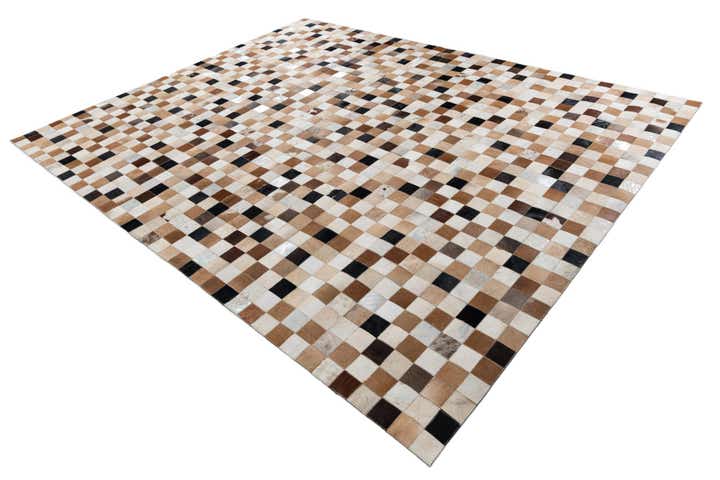 8' x 10' Cowhide Leather Rug