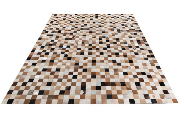 Detail image of 8' x 10' Cowhide Leather Rug
