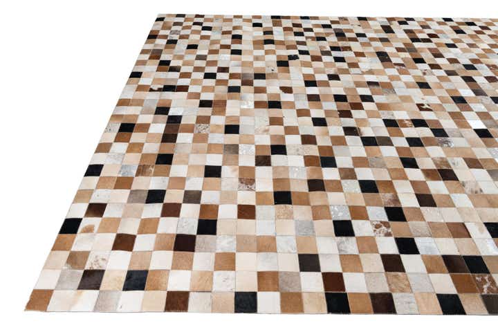 8' x 10' Cowhide Leather Rug