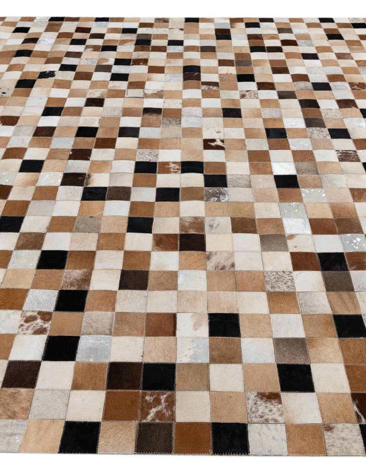 Detail image of 8' x 10' Cowhide Leather Rug