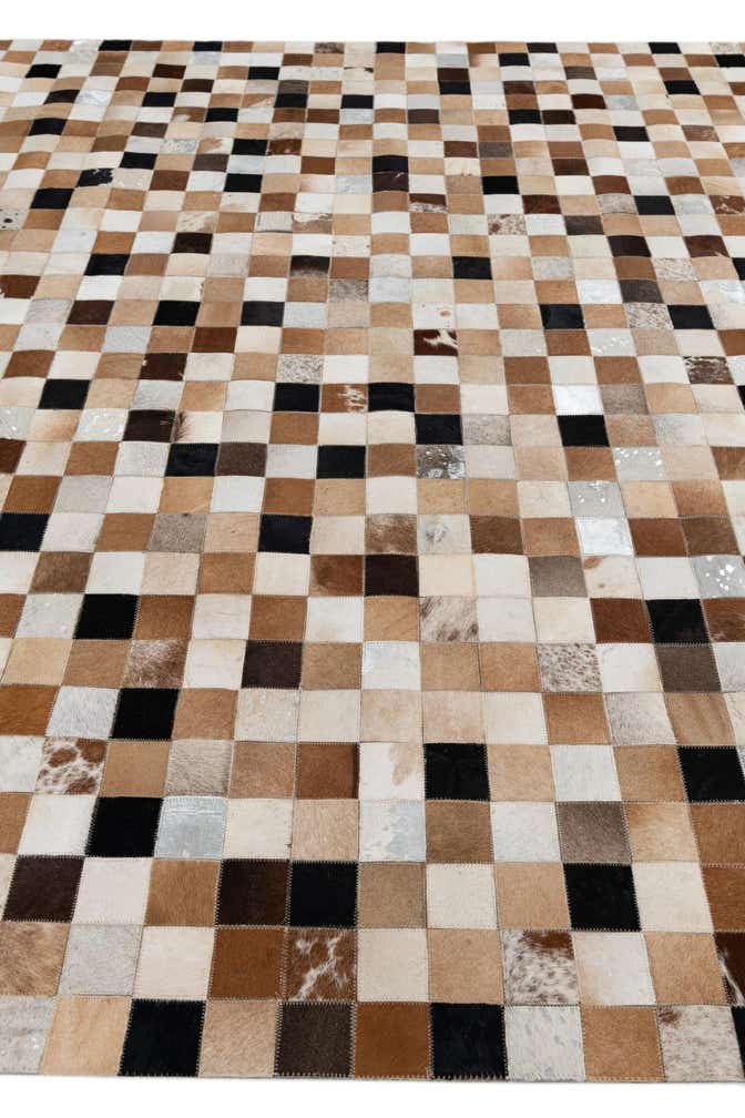 8' x 10' Cowhide Leather Rug