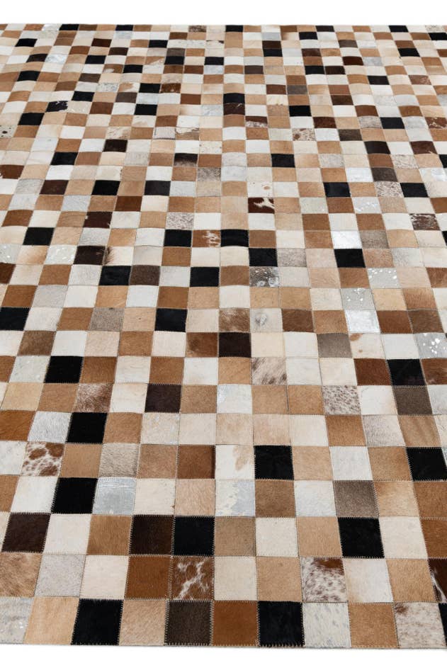 Detail image of 8' x 10' Cowhide Leather Rug