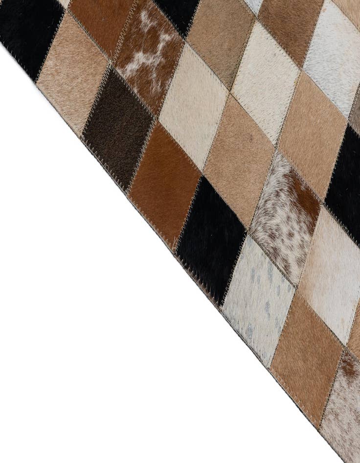 Detail image of 8' x 10' Cowhide Leather Rug