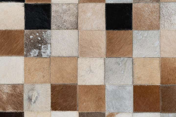 8' x 10' Cowhide Leather Rug