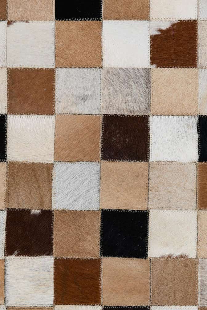 8' x 10' Cowhide Leather Rug