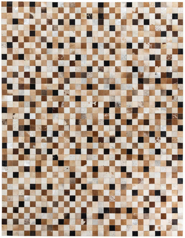 Detail image of 8' x 10' Cowhide Leather Rug