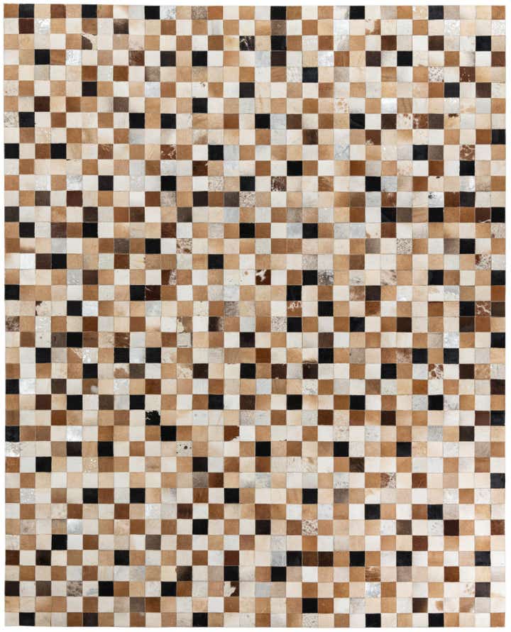 8' x 10' Cowhide Leather Rug