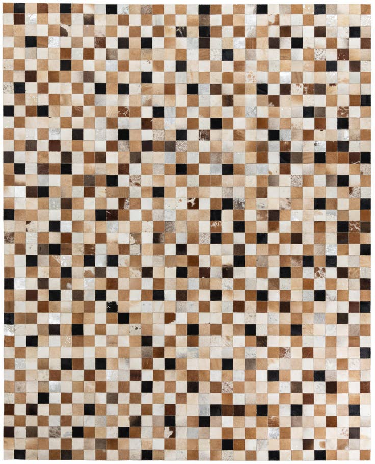 Detail image of 8' x 10' Cowhide Leather Rug