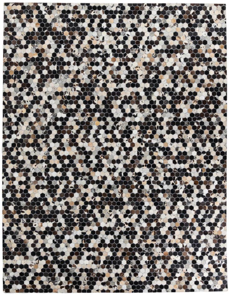 Detail image of 8' 1 x 10' Cowhide Leather Rug