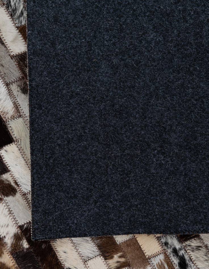 Detail image of 8' 2 x 9' 9 Cowhide Leather Rug