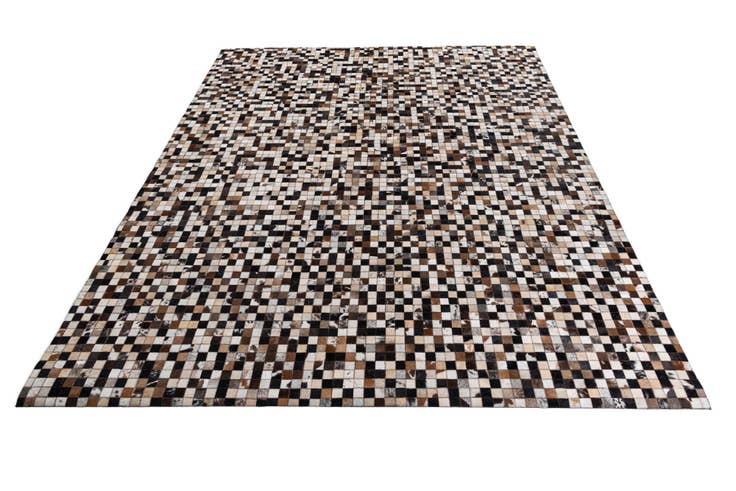 Detail image of 8' 2 x 10' Cowhide Leather Rug